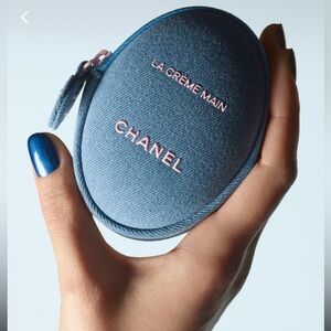 Chanel | Limited Edition | La Crème Main Hand Cream with Zippered Denim Pouch